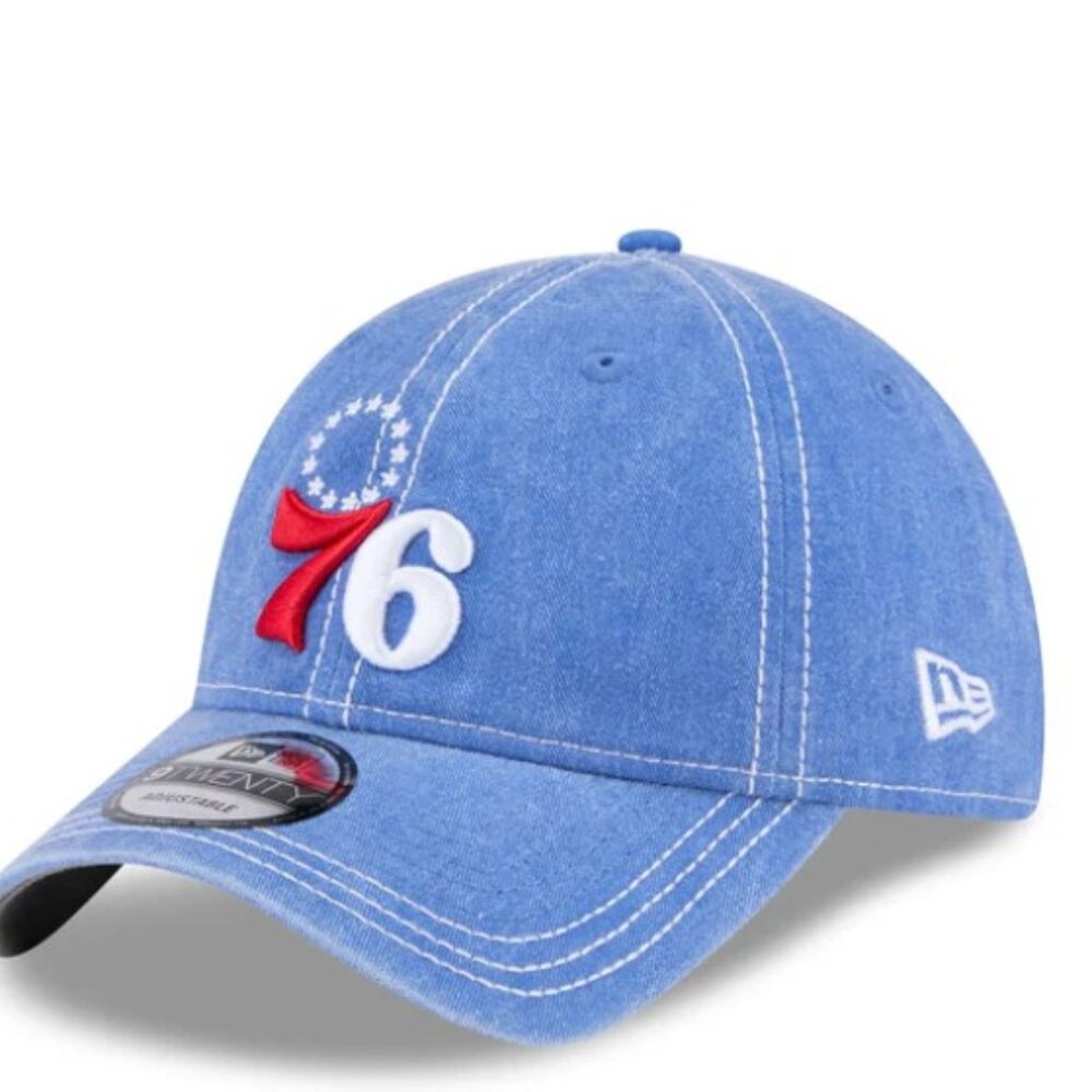 New Era Philadelphia 76ers Washed Contrast‎ 9TWENTY Adjustable Hat NBA New